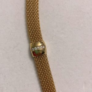 Gold braided bracelet